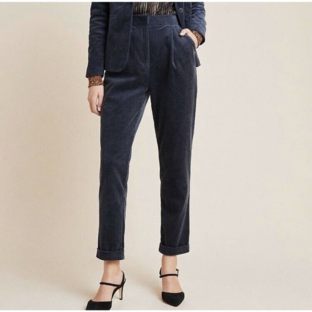 Women's Navy Corduroy Pants